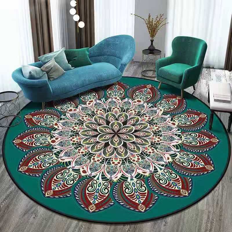 Bubble Kiss Bohemia Style Soft Round Carpets Home Polyester Bedroom Decor Carpet Classical Carpet for Living Room Hot Sale Rugs