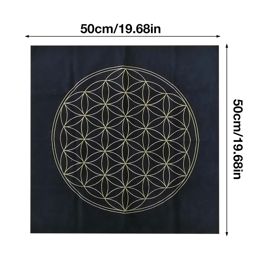 The Flower Of Life Crystal Lattice Soft Lightweight Tarot Card Special Tablecloth