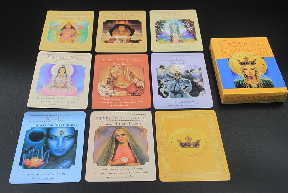 The Oracle of Goddess Guidance Tarot Deck Board Games Divination for Adults and Children Funny Dobble Playing Cards