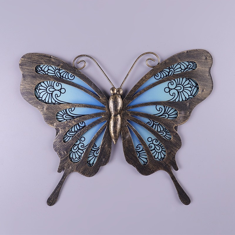 Garden Butterfly of Wall Artwork for Home and Outdoor Decorations Statues Miniatures Sculptures