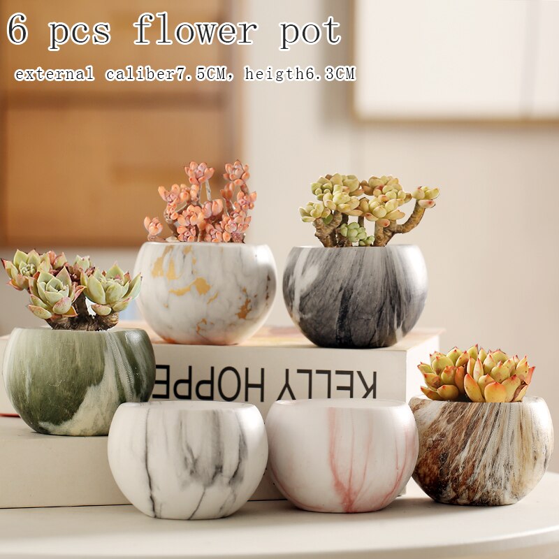 Flower Pot Ceramic Succulent Cactus Pots Plant Pots Garden Pots Ceramic Flower Pots Planter Outdoor Garden Home Decoration