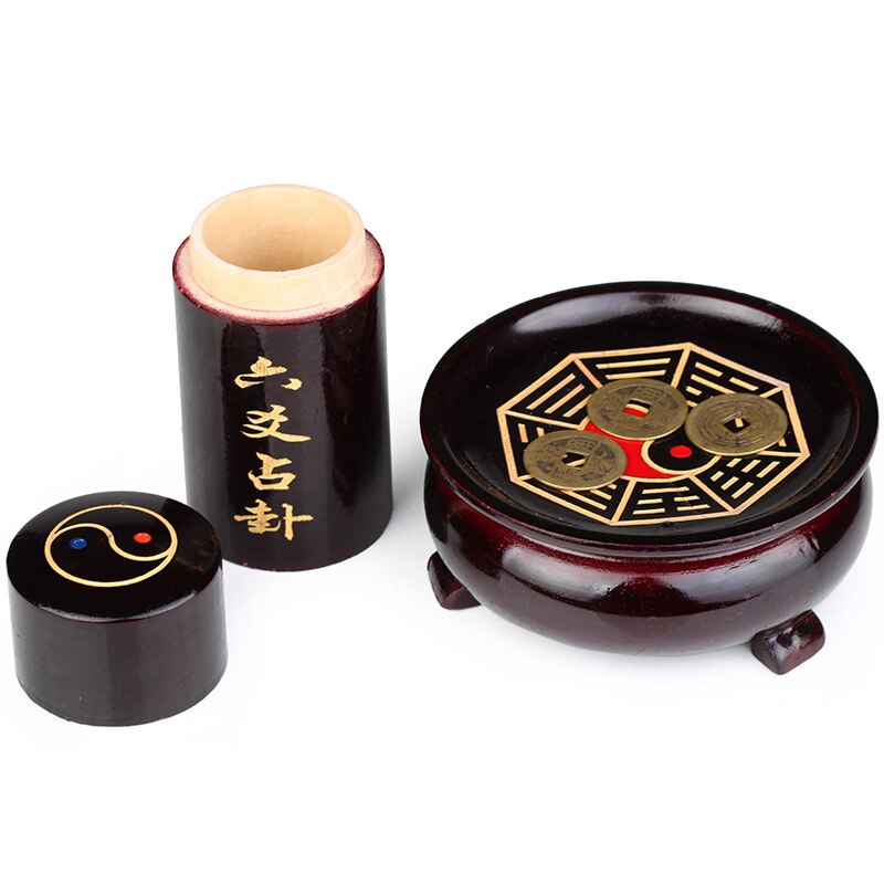 Liu Yao Divination Hexagrams Cylinder Taoist Supplies Divination Tools Give Liu Yao Money Six Pieces I Ching Products