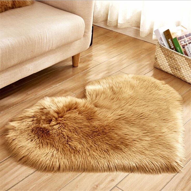 Wool Imitation Soft Sheepskin Rugs Faux Fur Non Slip Bedroom Shaggy Carpet Living Room Mats tappeto cucina round rug alfombras