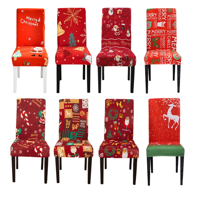 christmas present decoration chair cover for party chair slipcover stretch covers for pets elastic material