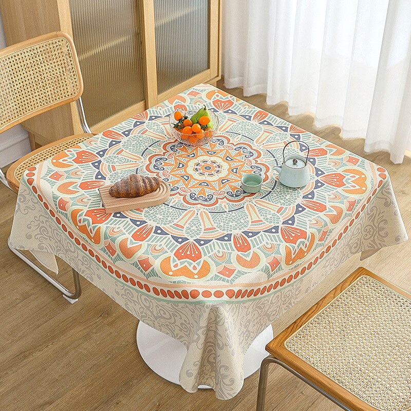Boho Ethnic Style Tablecloths Home Square Decorative Tablecloths Rectangular Dining Room Party Wedding Decoration Nappe De Table